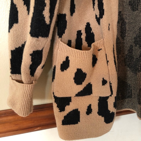 Zesica Open Front Leopard Cardigan - Picture 4 of 6